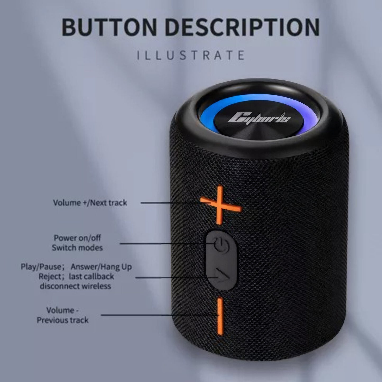 2 in 1 Portable Splittable Bluetooth Speaker Waterproof Split Wireless Speaker👍