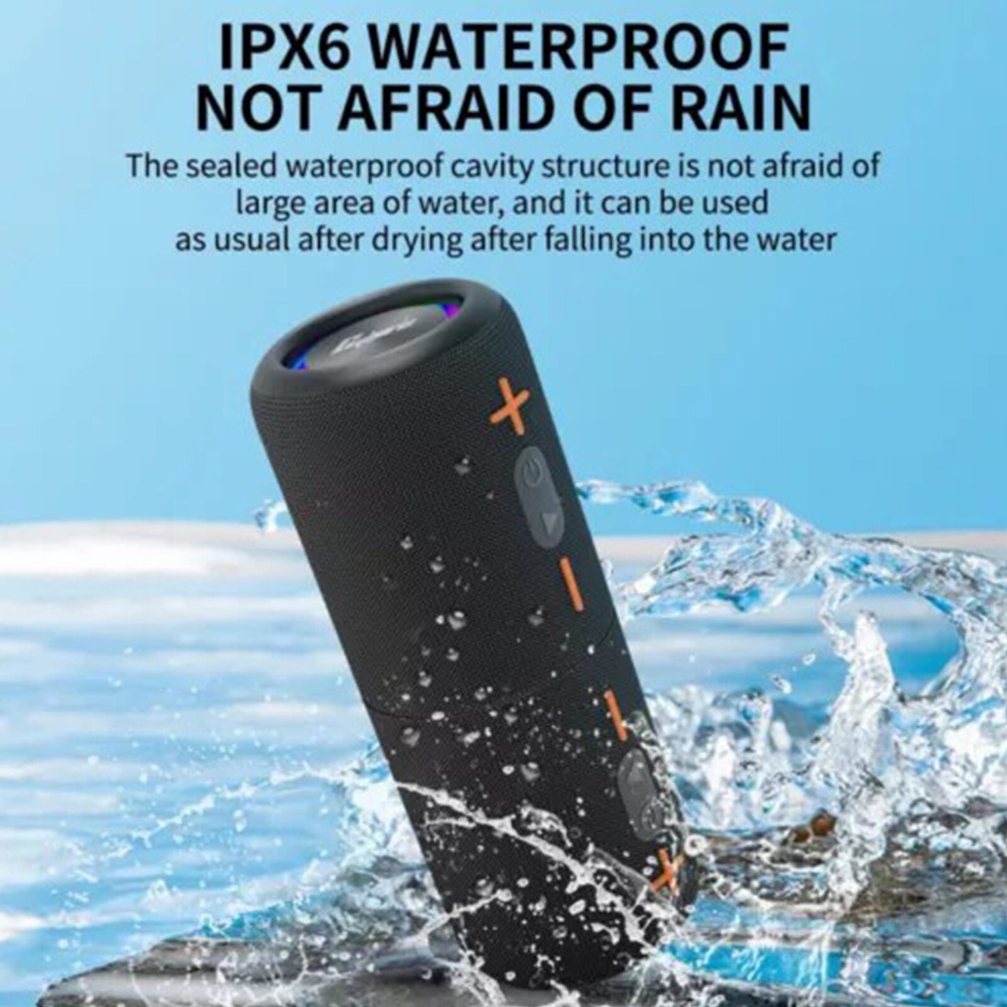 2 in 1 Portable Splittable Bluetooth Speaker Waterproof Split Wireless Speaker👍