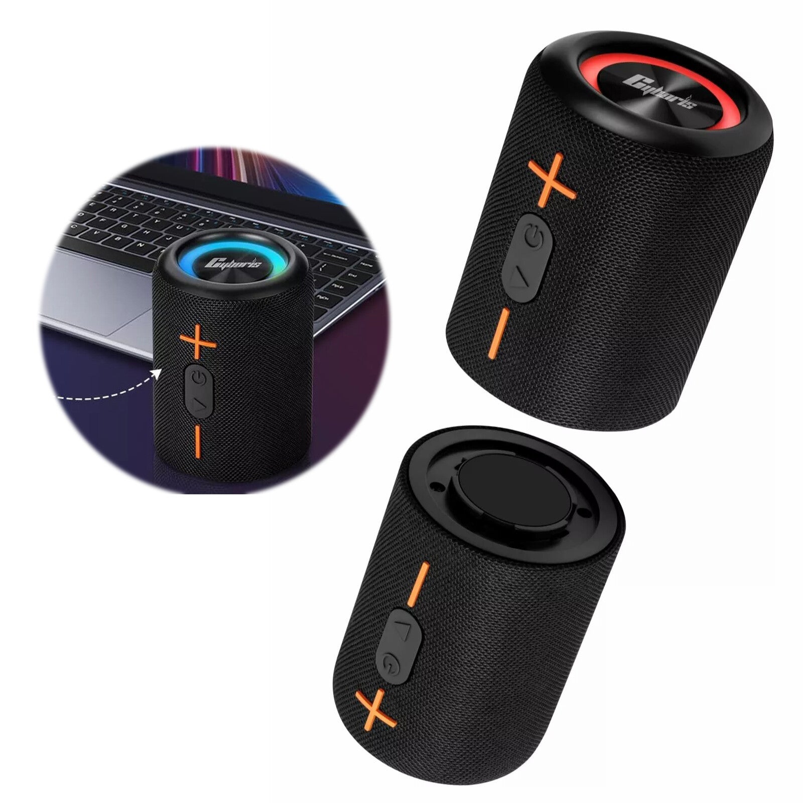 2 in 1 Portable Splittable Bluetooth Speaker Waterproof Split Wireless Speaker👍